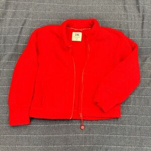 Athleta Girl Red Sherpa Jacket